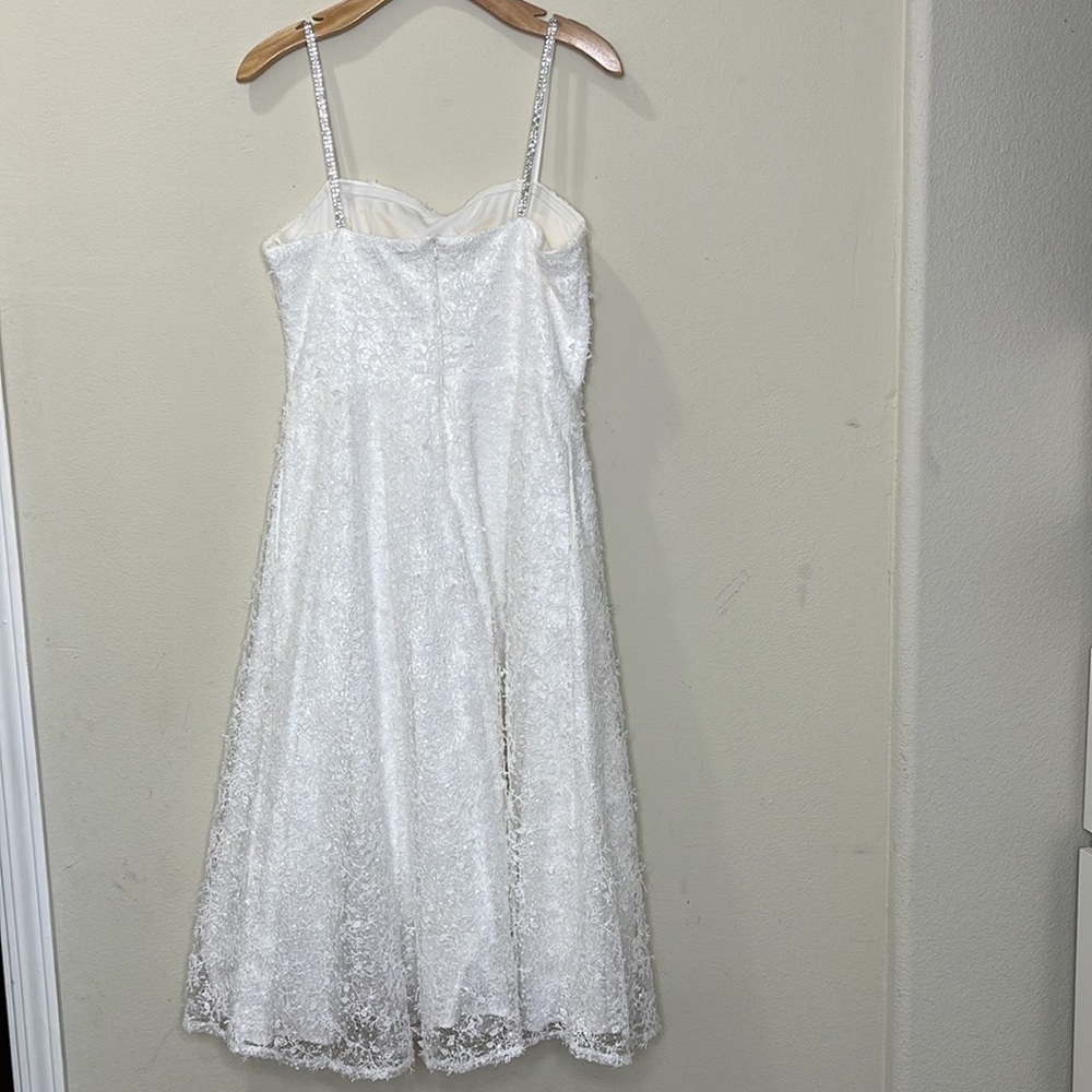 Aqua Lace Midi Dress Women's - Picture 4 of 10